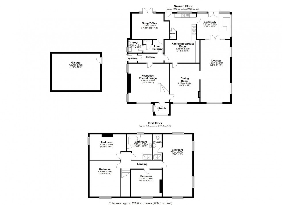 Floorplan for Red Cat Lane, Burscough, L40