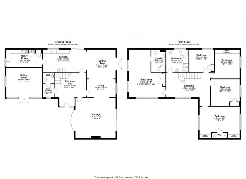 Floorplan for St. James Close, Ormskirk, L40