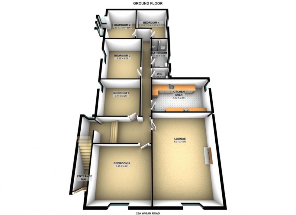 Floorplan for Wigan Road, Ormskirk