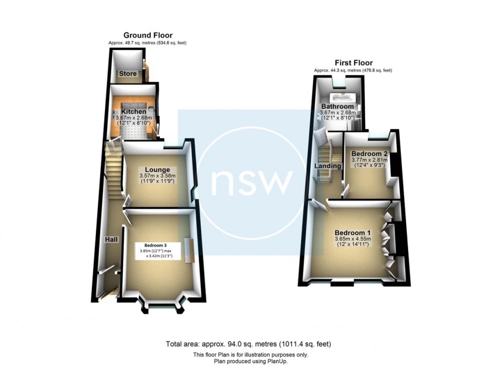 Floorplan for Ruff Lane, Ormskirk