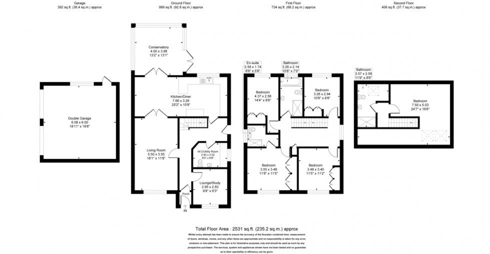 Floorplan for Drake Close, Aughton