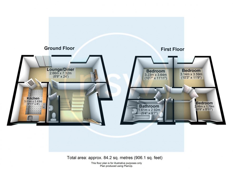 Floorplan for Waldron, Skelmersdale