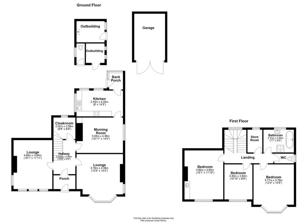 Floorplan for Church Road, Bickerstaffe