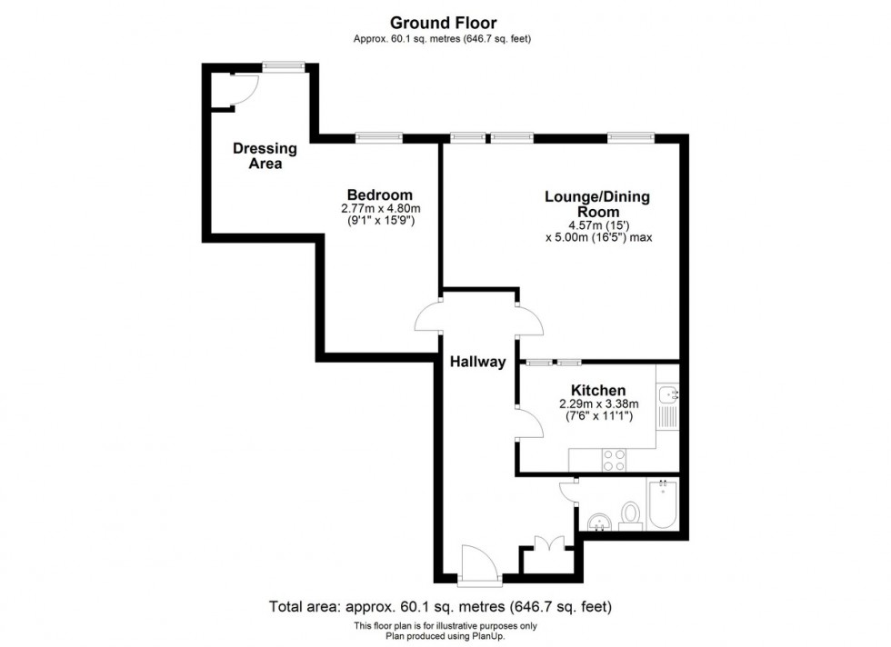 Floorplan for Grammar School Gardens, Ormskirk