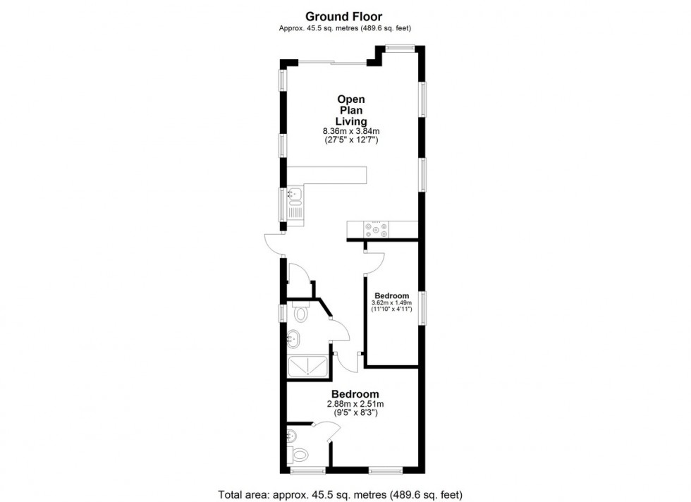 Floorplan for Abbey Lane Caravan Park, Lathom, Ormskirk