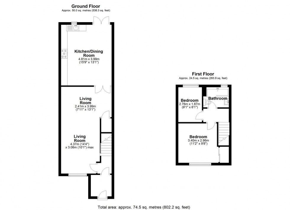 Floorplan for Grimshaw Lane, Ormskirk