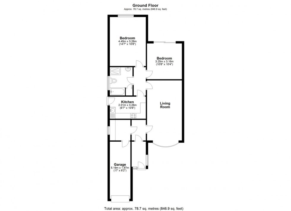 Floorplan for Derby Hill Road, Ormskirk