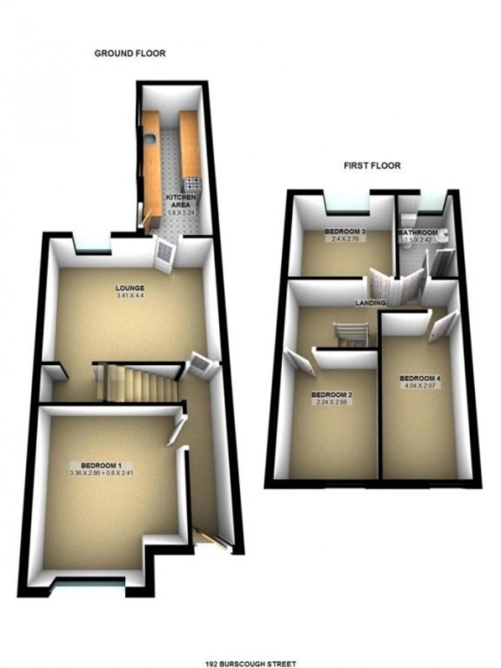 Floorplan for Burscough Street, Ormskirk