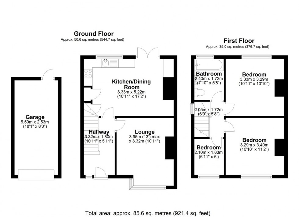 Floorplan for St. Annes Road, Ormskirk