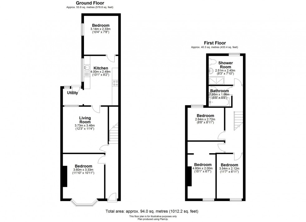 Floorplan for Southport Road, Ormskirk, L39