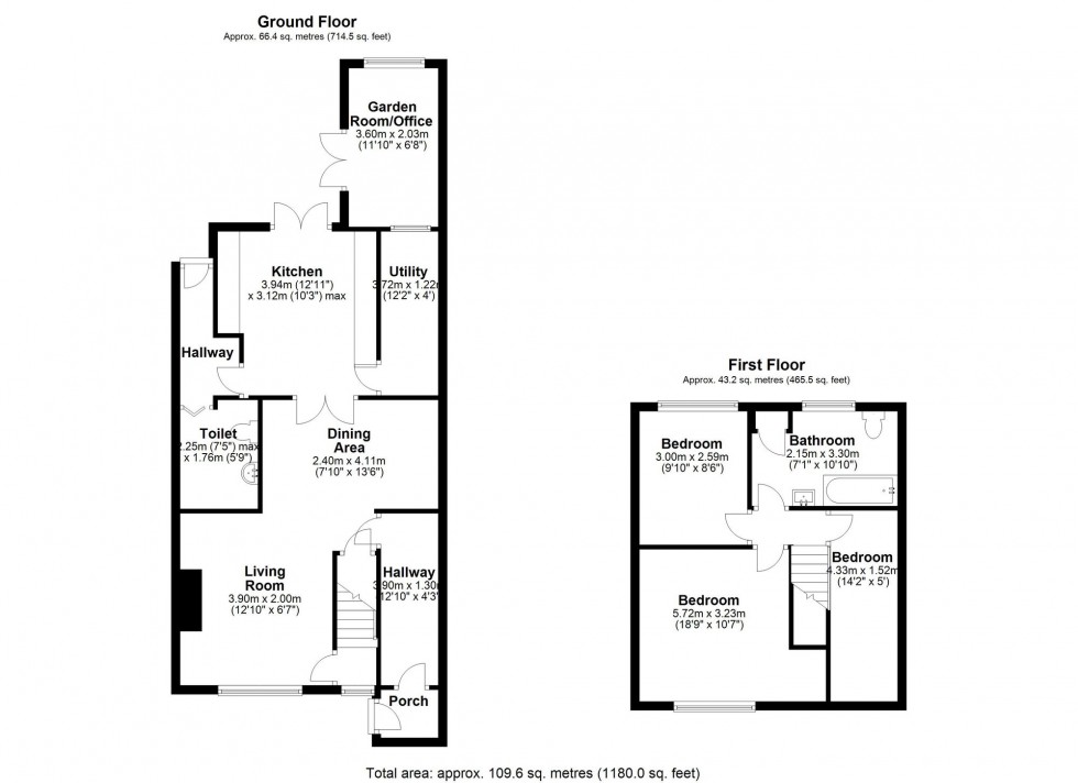 Floorplan for Crosshall Brow, Westhead, L40