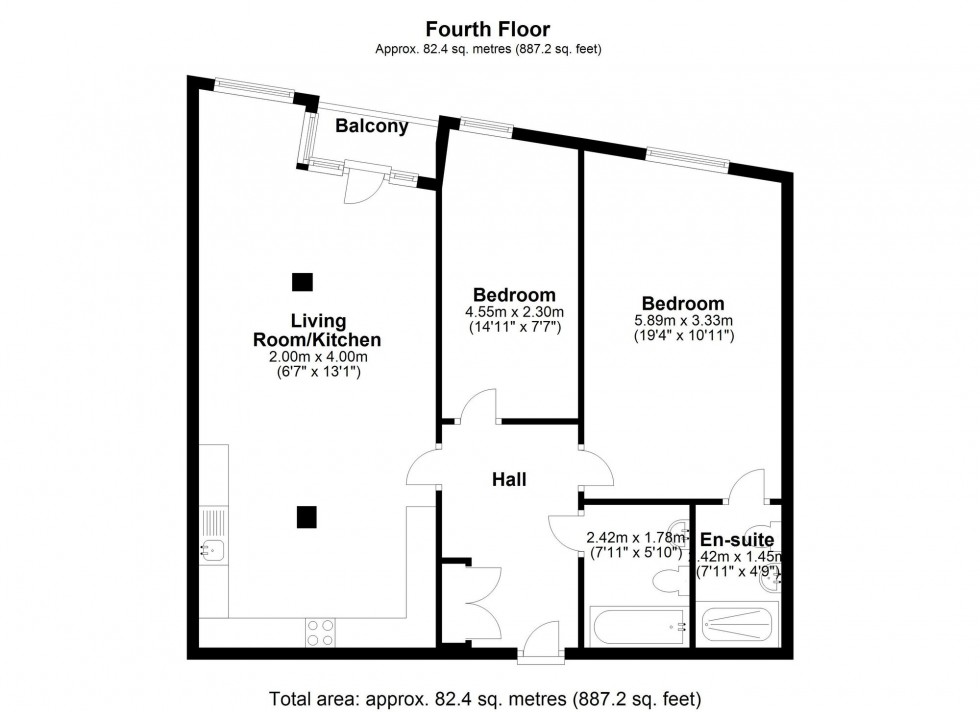 Floorplan for Mill Lane, Burscough, L40