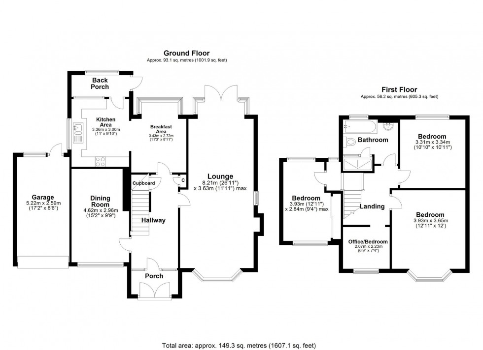 Floorplan for Blaguegate Lane, Lathom, WN8