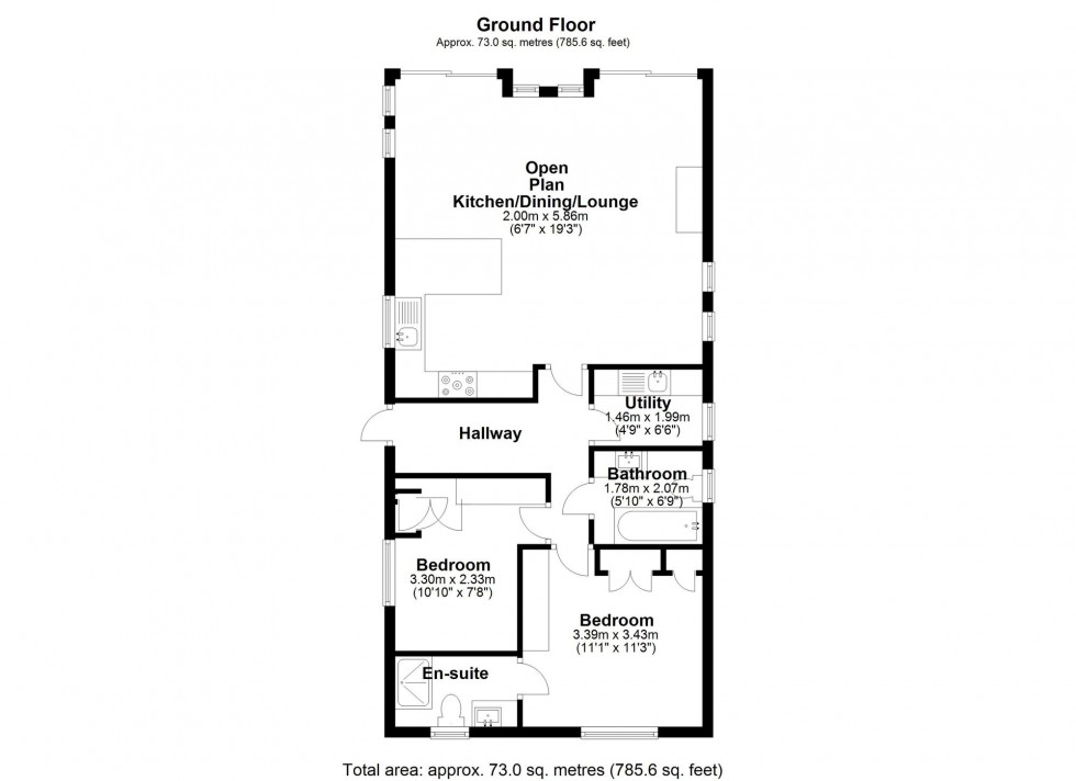 Floorplan for Abbey Lane, Lathom, L40