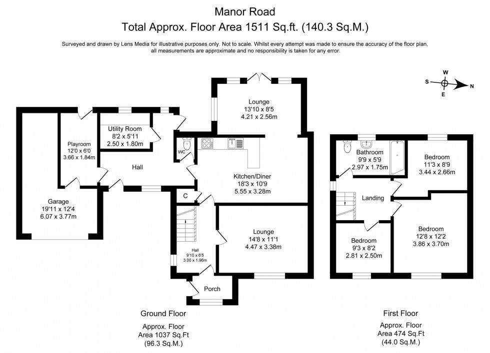 Floorplan for Manor Road, Burscough, L40