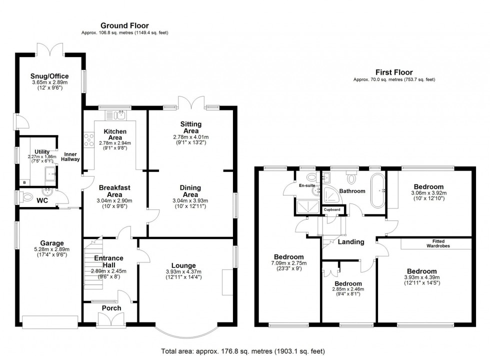 Floorplan for Blaguegate Lane, Lathom, WN8