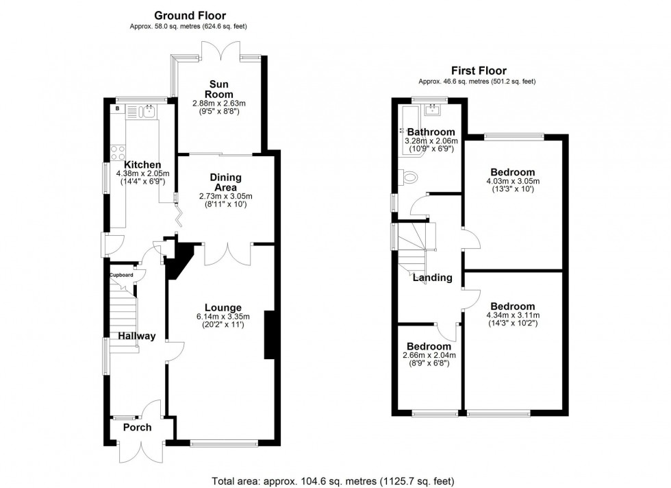 Floorplan for Ludlow Drive, Ormskirk, L39