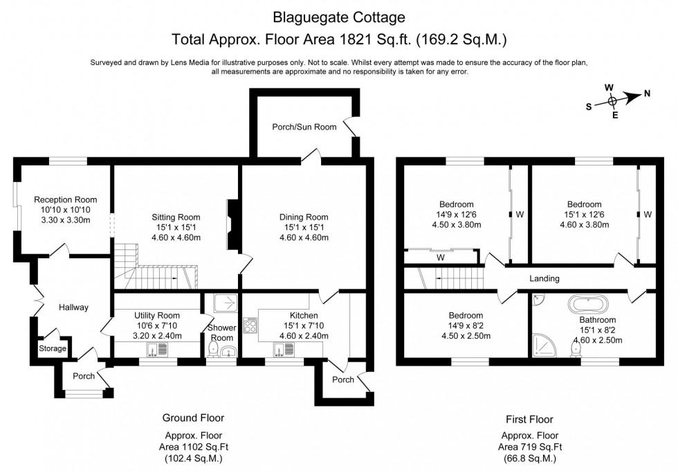 Floorplan for Blaguegate Lane, Lathom, WN8