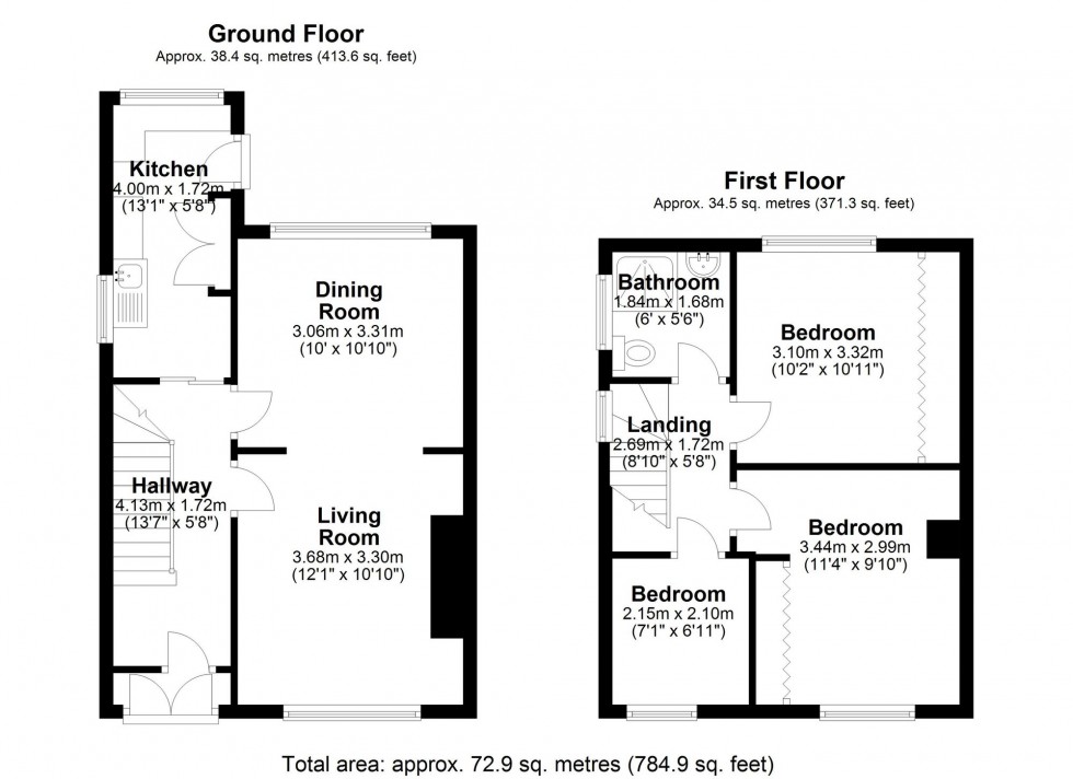 Floorplan for Colinmander Gardens, Ormskirk, L39