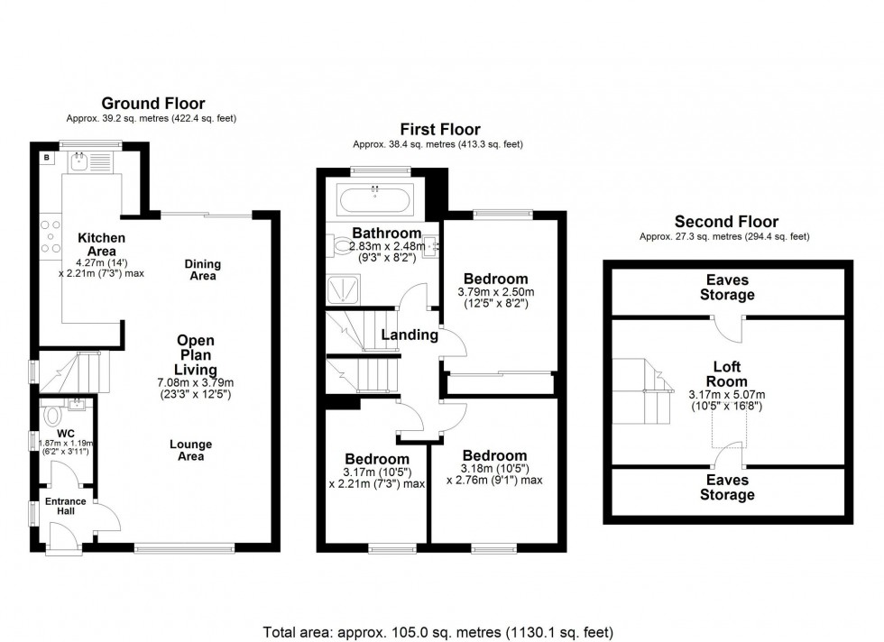 Floorplan for Lathom Close, Burscough, L40