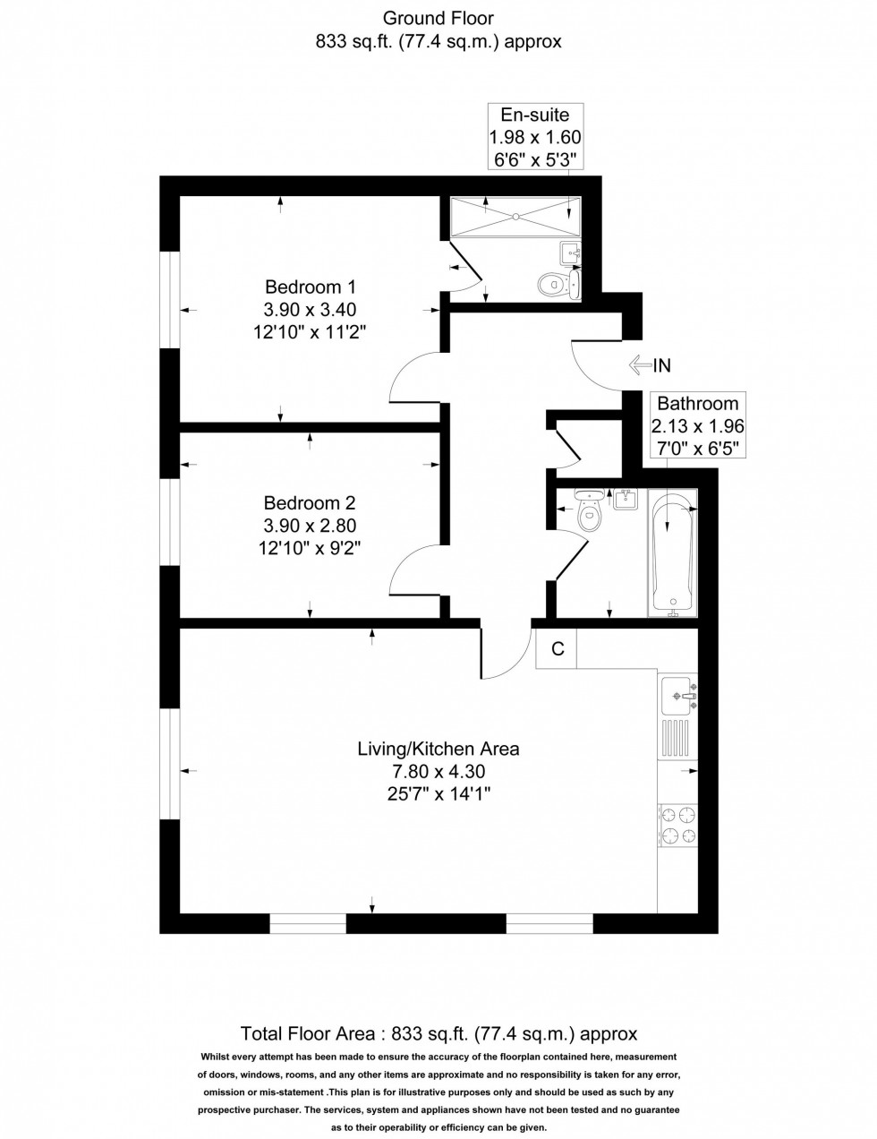 Floorplan for High Grove Park, Burscough, L40