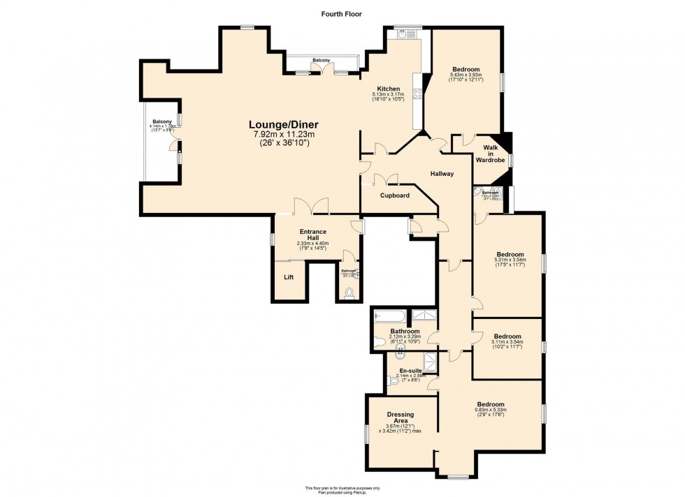 Floorplan for Derby Street, Scarisbrick House, L39