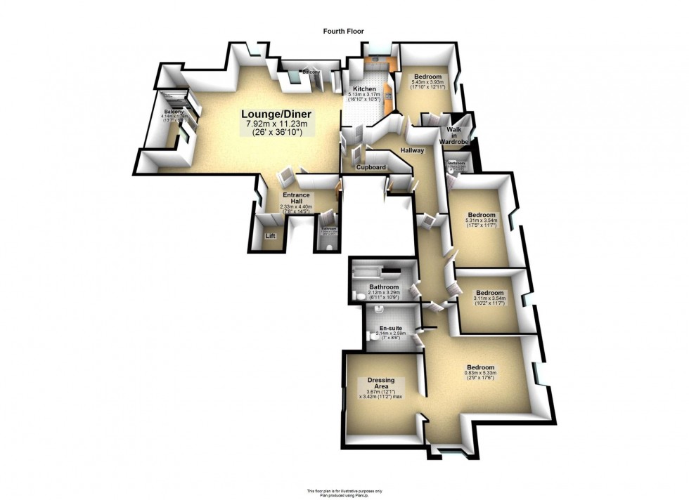 Floorplan for Derby Street, Scarisbrick House, L39