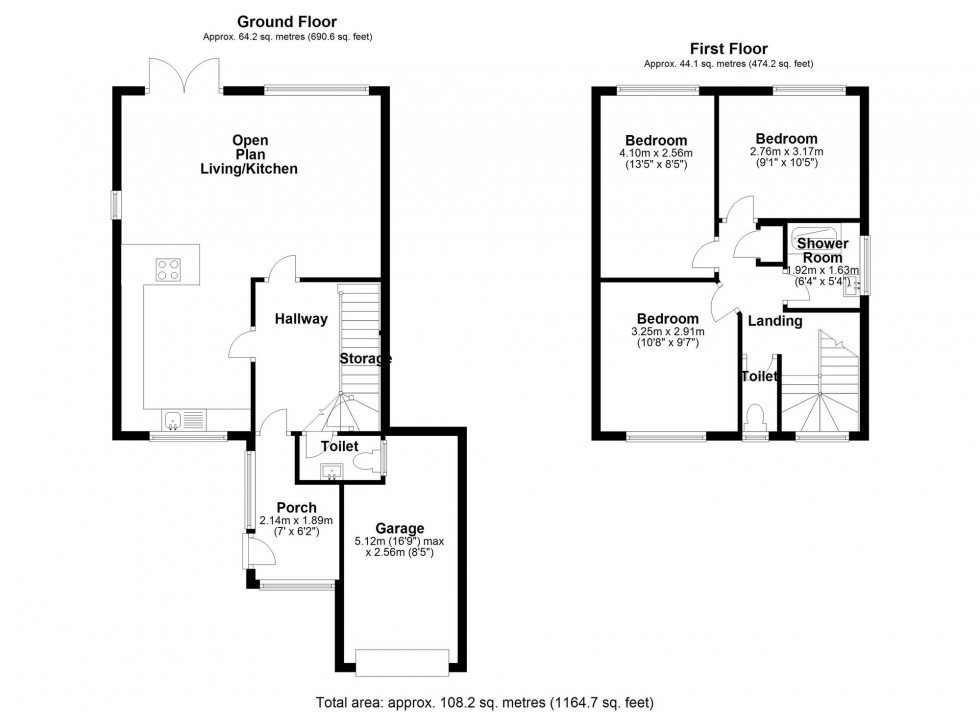 Floorplan for Liverpool Road South, Burscough, L40