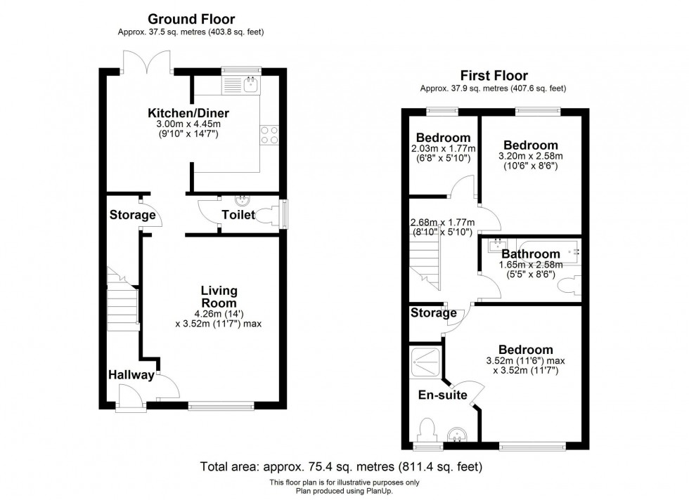 Floorplan for Jackfield Way, Skelmersdale, WN8