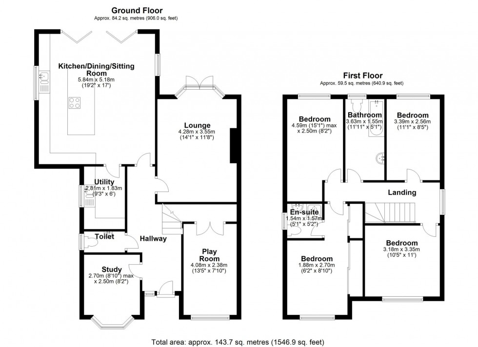 Floorplan for Hawker Drive, Skelmersdale, WN8