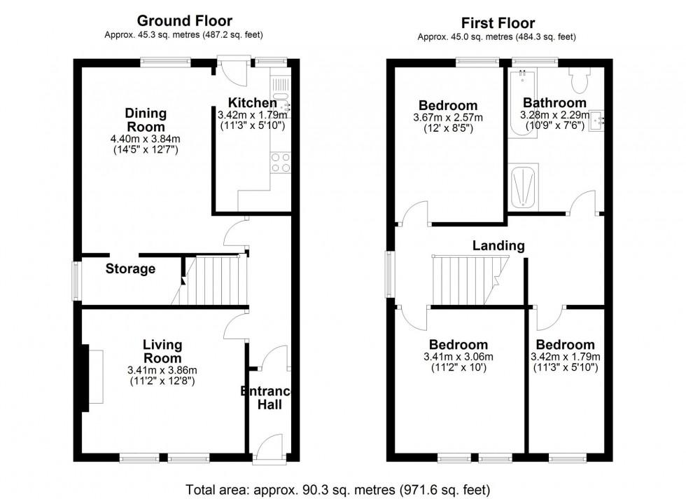 Floorplan for Brook Lane, Ormskirk, L39