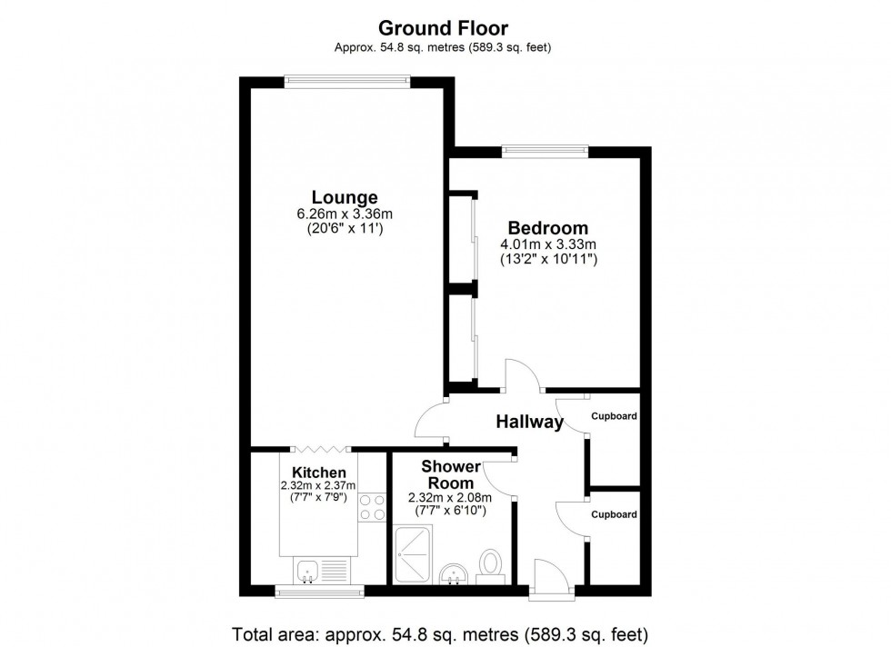 Floorplan for Green Lane, The Fountains Green Lane, L39