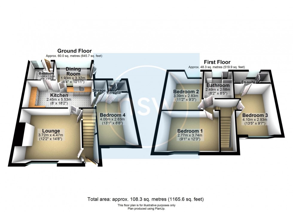 Floorplan for Thompson Avenue, Ormskirk, L39