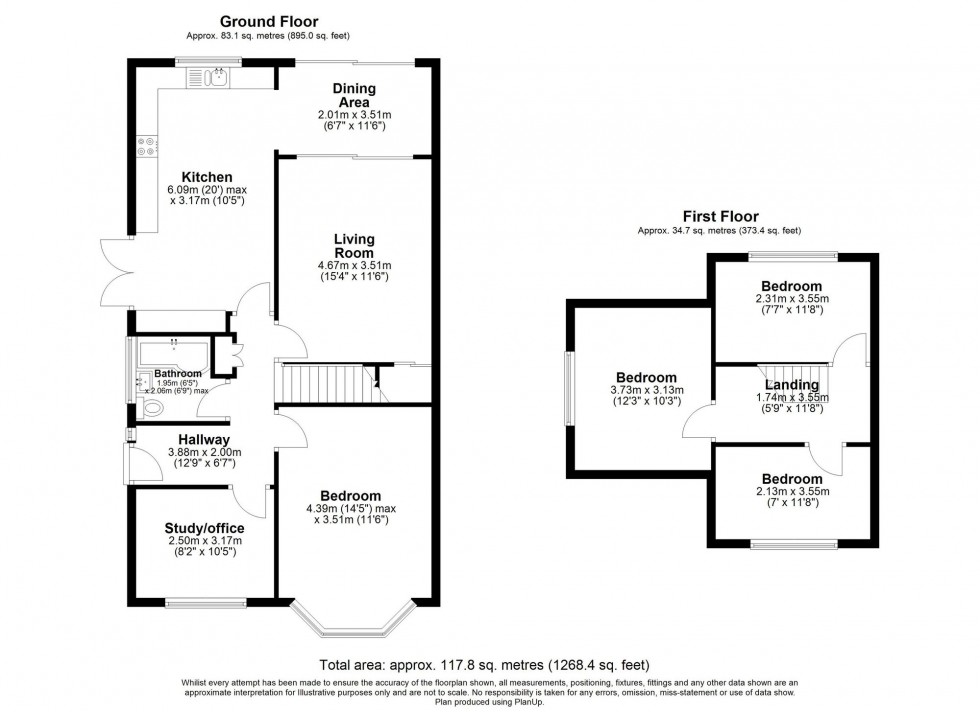 Floorplan for Redwood Drive, Ormskirk, L39